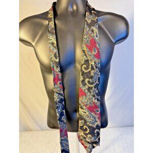 Countess Mara Vintage Silk Mens Neck Tie Paisley Pattern Fancy Office